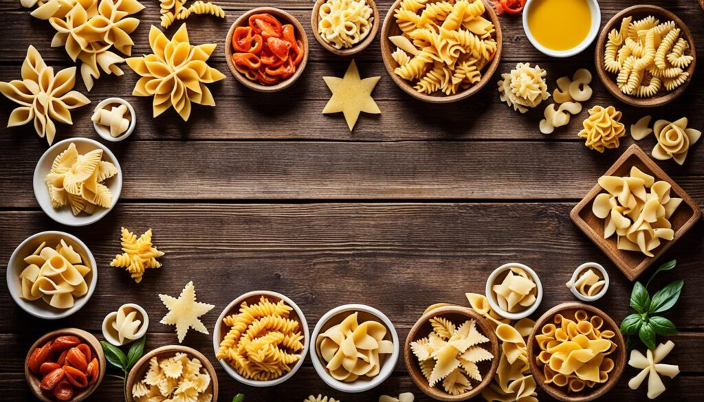 Italian pasta shapes Italian pasta shapes