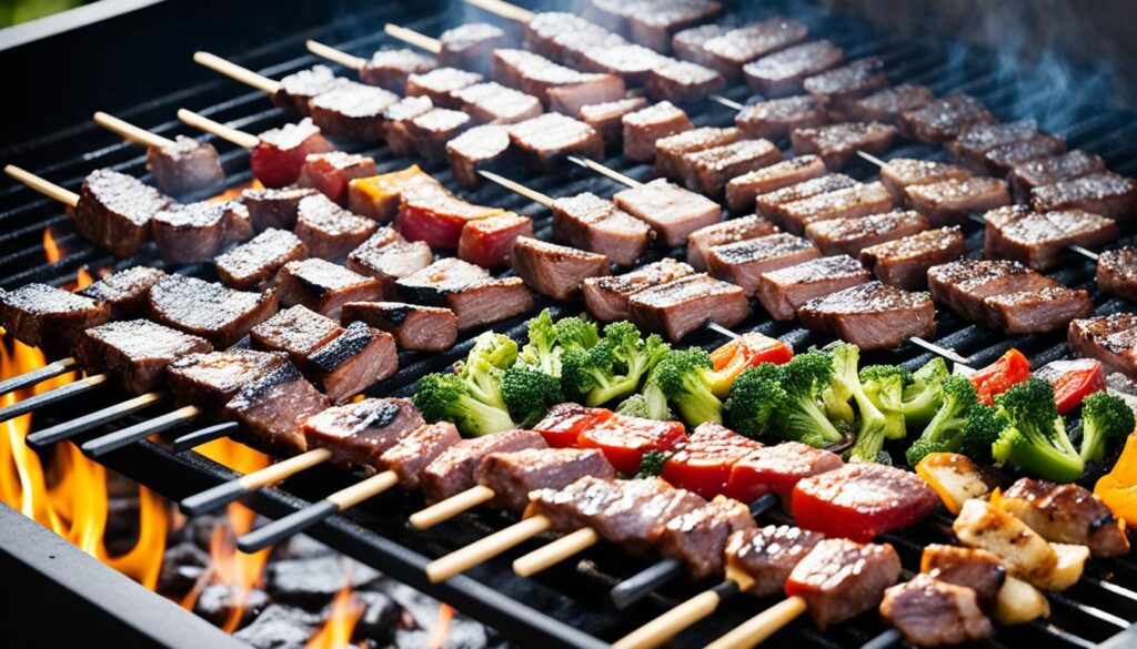 Korean BBQ grill setup Korean BBQ grill setup