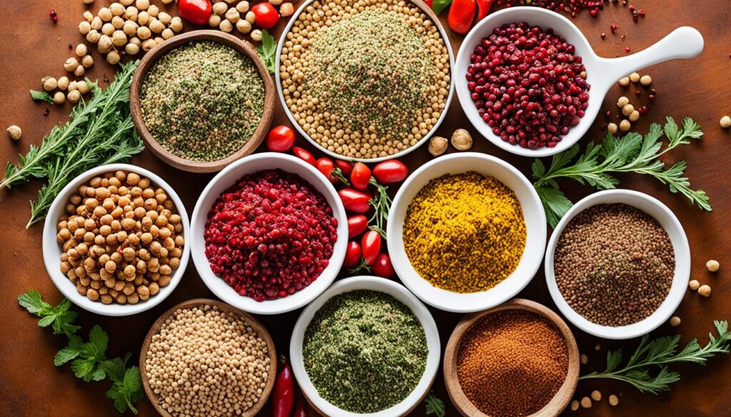 Lebanese cooking ingredients