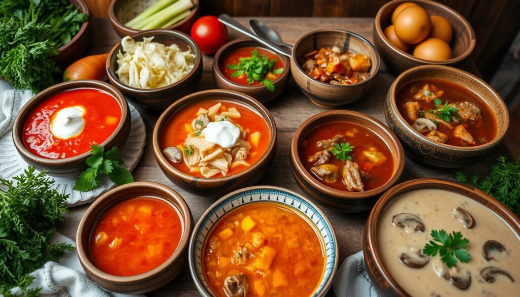 Russian soups Russian soups