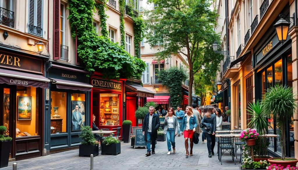 The Marais district The Marais district