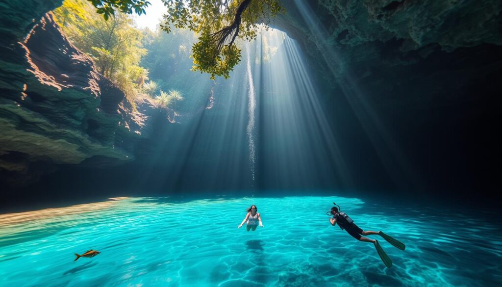 cenote diving experience