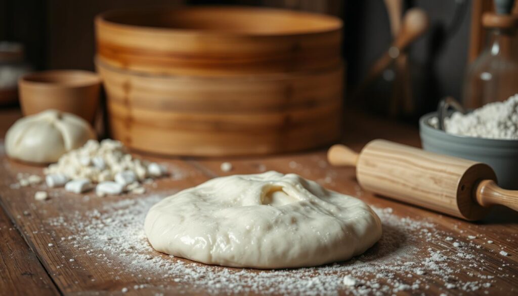 dumpling dough preparation