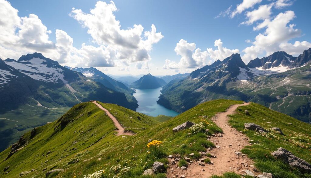 hiking in Switzerland