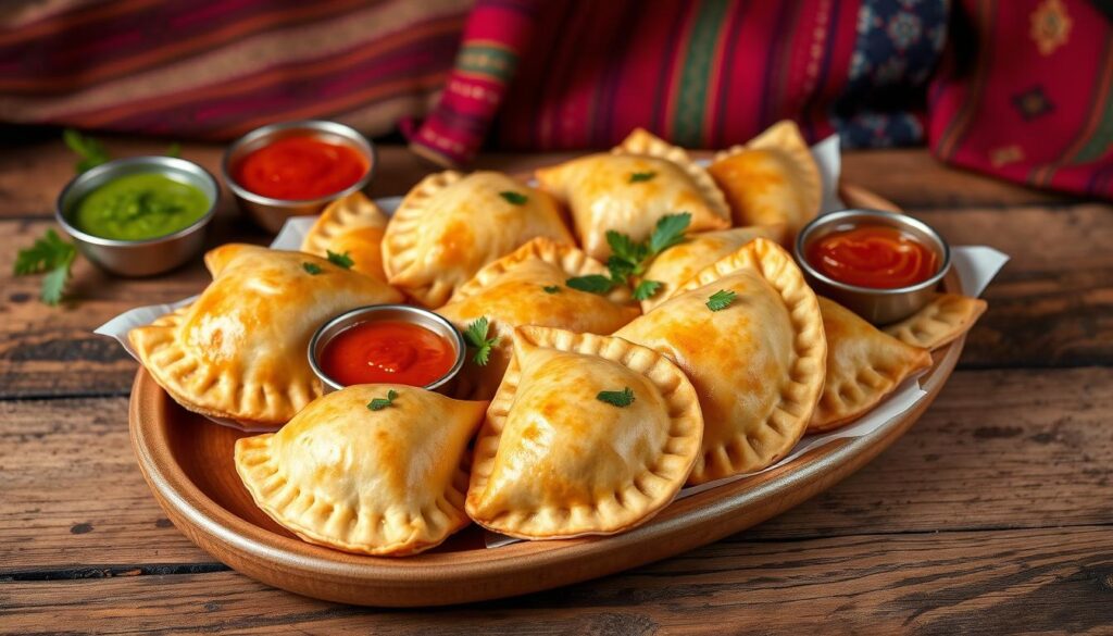serving empanadas serving empanadas